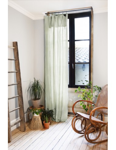 Rideau ajustable + 8 anneaux pince...