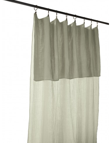Rideau ajustable + 8 anneaux pince...