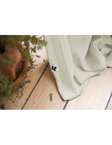 Rideau ajustable + 8 anneaux pince "Gaïa" 140 x 300 cm "Gaze de Coton" l'Effet Papillon