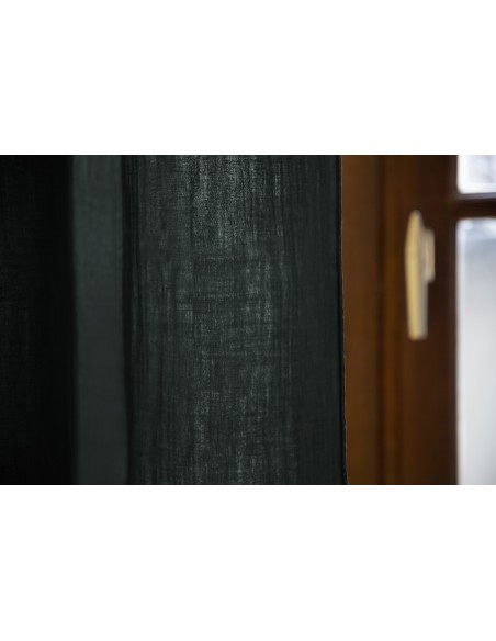 Rideau ajustable + 8 anneaux pince "Gaïa" 140 x 300 cm "Gaze de Coton" l'Effet Papillon