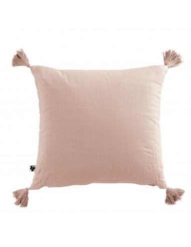 Coussin déhoussable avec pompons...