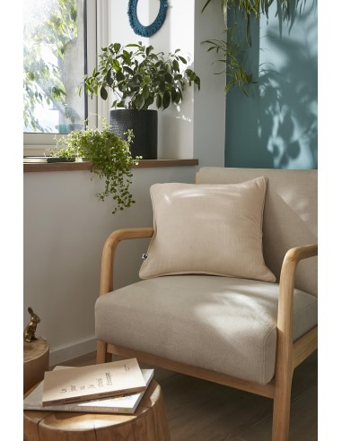 Coussin déhoussable avec passepoil...