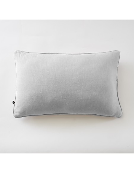 Coussin déhoussable avec passepoil "Gaïa" 40 x 60 cm "Gaze de Coton" l'Effet Papillon