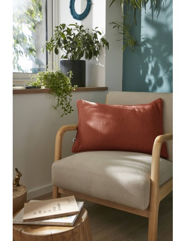 Coussin déhoussable avec passepoil...