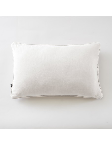 Coussin déhoussable avec passepoil "Gaïa" 40 x 60 cm "Gaze de Coton" l'Effet Papillon