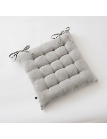 Assise matelassée 16 points "Gaïa" 40 x 40 cm Gaze de Coton l'Effet Papillon