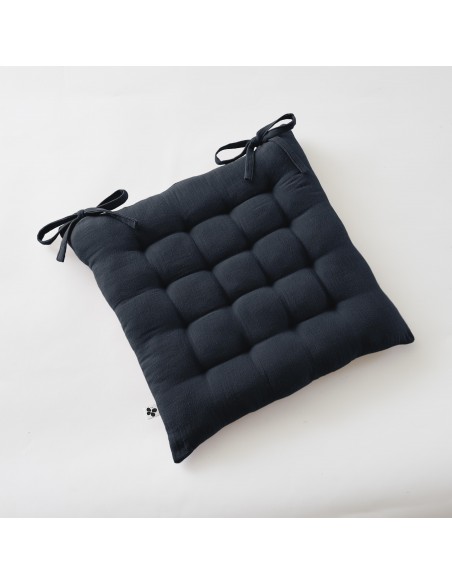 Assise matelassée 16 points "Gaïa" 40 x 40 cm Gaze de Coton l'Effet Papillon