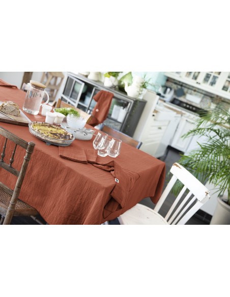 Nappe de table "Gaïa" 150 x 350 cm Gaze de Coton l'Effet Papillon