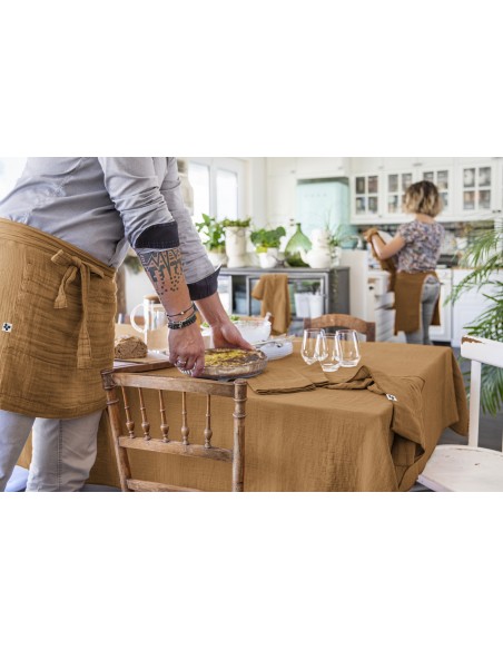 Nappe de table "Gaïa" 150 x 350 cm Gaze de Coton l'Effet Papillon