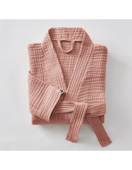 Peignoir kimono mixte Gaze de coton unie Gaïa l'Effet Papillon