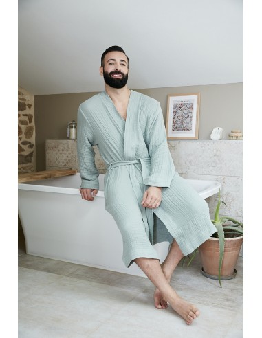 Peignoir kimono mixte Gaze de coton...