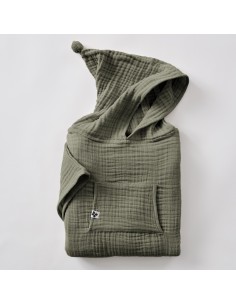 Poncho enfant mixte Gaze de coton unie Gaïa l'Effet Papillon