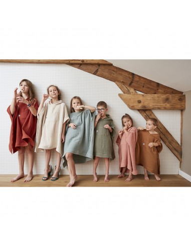 Poncho enfant mixte Gaze de coton...