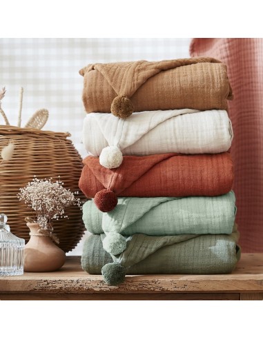 Poncho enfant mixte Gaze de coton...