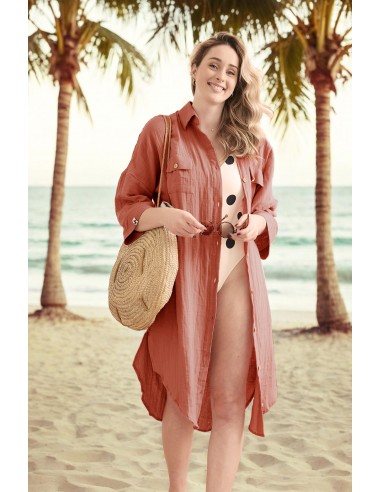 Tunique chemise "Gaïa" Gaze de Coton...