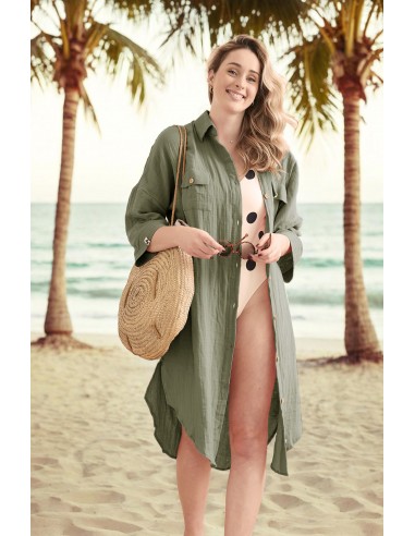 Tunique chemise "Gaïa" Gaze de Coton...