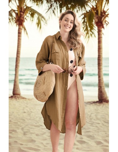 Tunique chemise "Gaïa" Gaze de Coton...