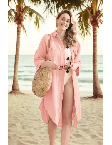 Tunique chemise "Gaïa" Gaze de Coton...