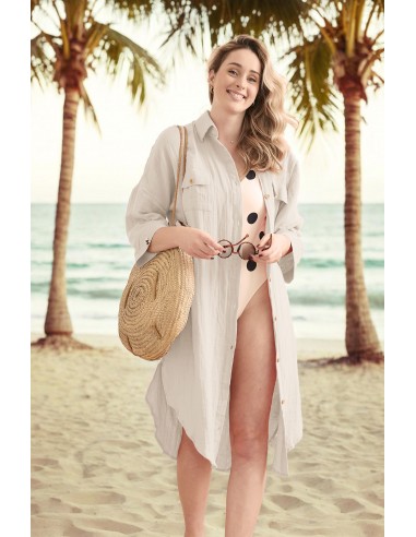 Tunique chemise "Gaïa" Gaze de Coton...