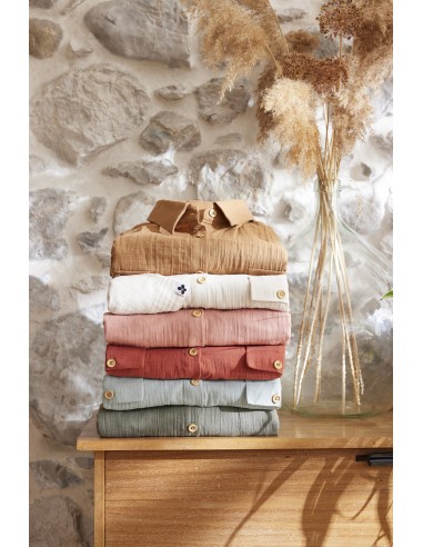 Tunique chemise "Gaïa" Gaze de Coton...