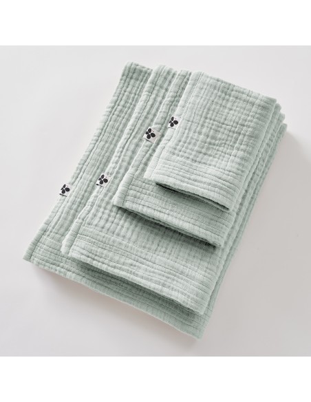 Serviette de toilette 50 x 90 cm Gaze de coton unie Gaïa l'Effet Papillon