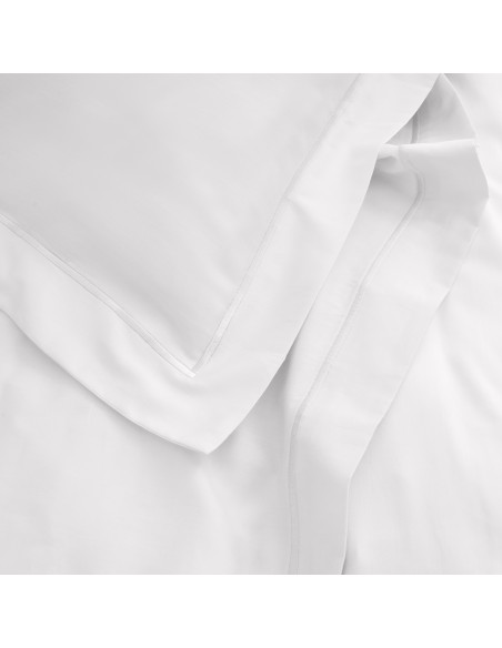 Taie d'oreiller 50 x 70 cm "Prestige" 100% Satin de coton Peigné 120 fils /cm²