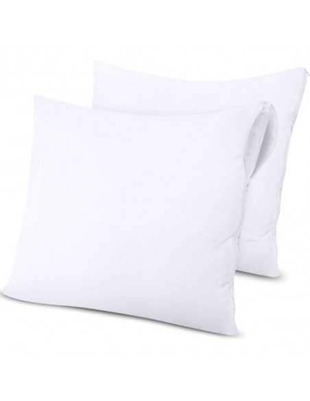 Lot de 2 protège-oreillers éponge imperméable absorbant 63 x 63 cm