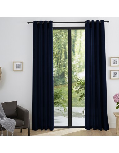 Paire de rideaux tamisant à œillets...