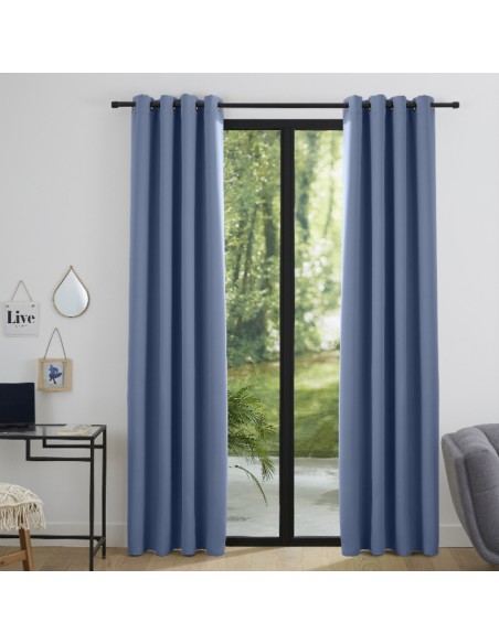 Lot de 2 rideaux occultant 140 x 260 cm "Night"