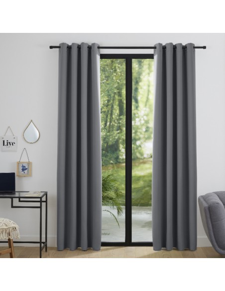 Lot de 2 rideaux occultant 140 x 260 cm "Night"