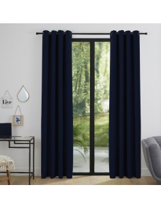 Lot de 2 rideaux occultant 140 x 260 cm "Night"