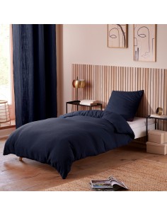 Parure de couette "Noah" Gaze de Coton 140 x 200 pour lit...