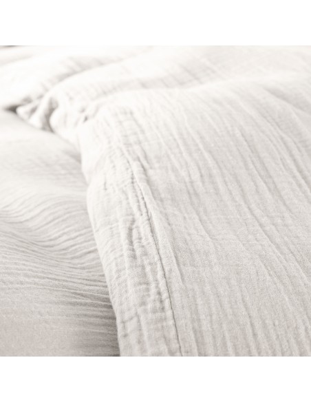 Parure de couette "Noah" Gaze de Coton 260 x 240 pour lit 2 Places "King Size" 160 à 180 cm