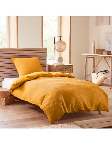 Parure de couette "Nid d'abeille" 140...