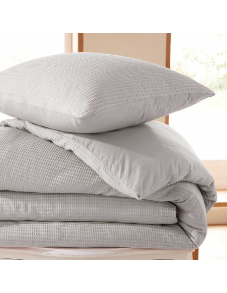 Parure de couette "Nid d'abeille" 140 x 200 pour lit 1 place