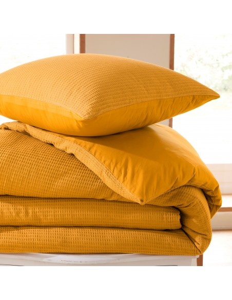 Parure de couette "Nid d'abeille" 260 x 240 pour lit 2 Places "King Size" 160 à 180 cm