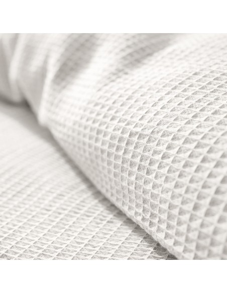 Parure de couette "Nid d'abeille" 260 x 240 pour lit 2 Places "King Size" 160 à 180 cm