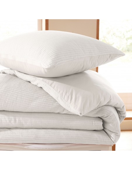 Parure de couette "Nid d'abeille" 260 x 240 pour lit 2 Places "King Size" 160 à 180 cm