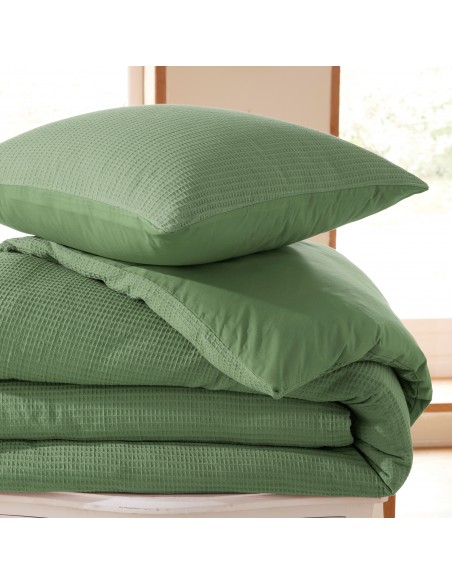 Parure de couette "Nid d'abeille" 260 x 240 pour lit 2 Places "King Size" 160 à 180 cm