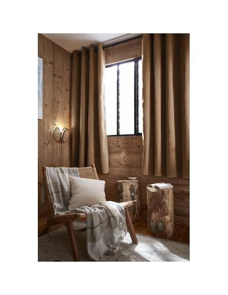 Rideau occultant phonique et thermique doublé polaire 140 x 180 cm 100% opaque