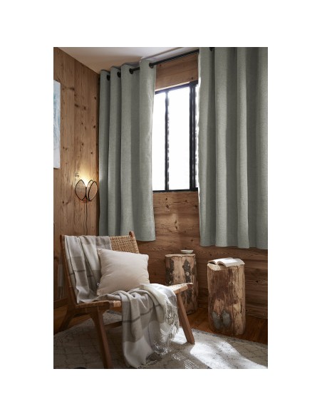 Rideau occultant phonique et thermique doublé polaire 140 x 180 cm 100% opaque