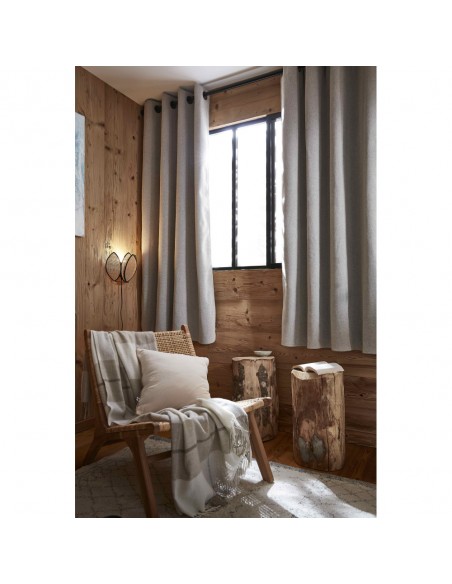 Rideau occultant phonique et thermique doublé polaire 140 x 180 cm 100% opaque