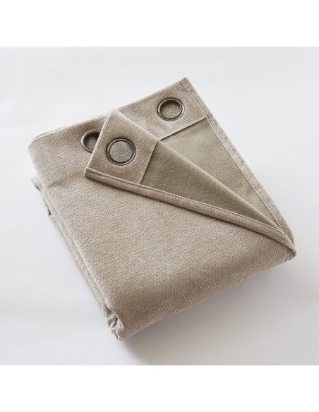 Rideau occultant phonique et thermique doublé polaire 140 x 180 cm 100% opaque