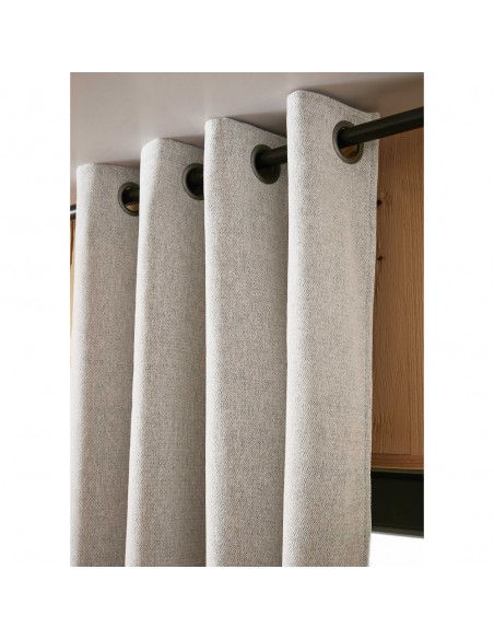 Rideau occultant phonique et thermique doublé polaire 140 x 180 cm 100% opaque