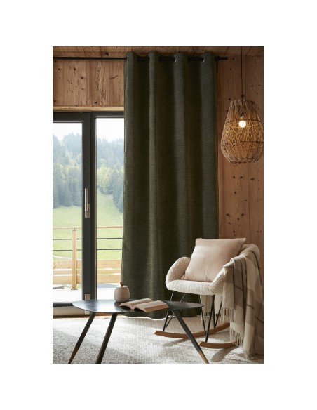 Rideau occultant phonique et thermique doublé polaire 140 x 240 cm 100% opaque