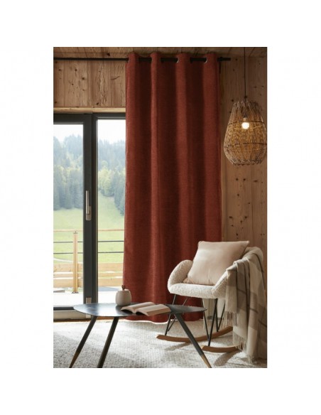 Rideau occultant phonique et thermique doublé polaire 140 x 240 cm 100% opaque