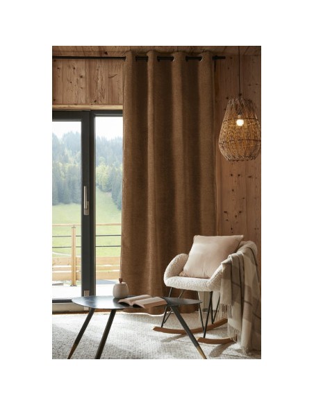 Rideau occultant phonique et thermique doublé polaire 140 x 240 cm 100% opaque