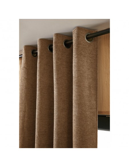 Rideau occultant phonique et thermique doublé polaire 140 x 240 cm 100% opaque