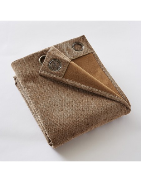 Rideau occultant phonique et thermique doublé polaire 140 x 240 cm 100% opaque