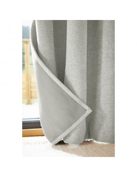 Rideau occultant phonique et thermique doublé polaire 140 x 240 cm 100% opaque